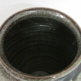 Ovoid vase in varnished sandstone