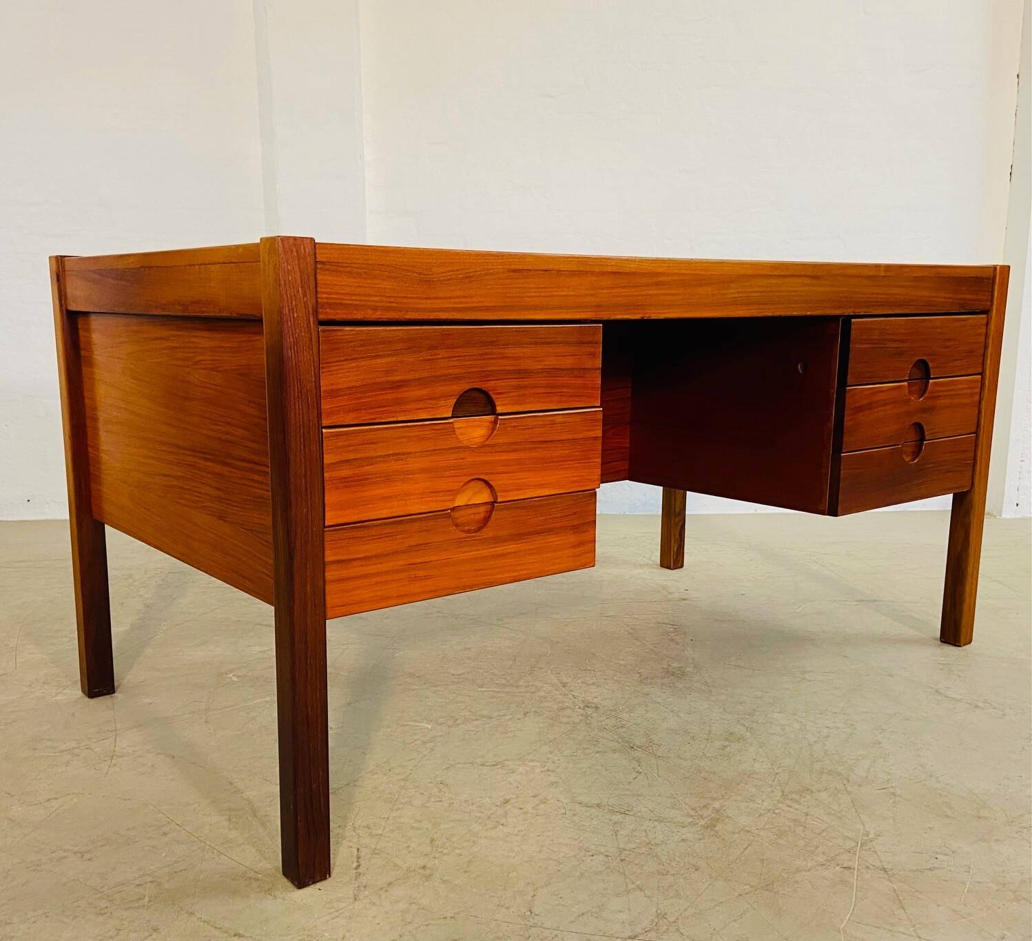 Vintage retro Danish mid-century rosewood desk by Christian Linneberg 1960s