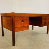 Vintage retro Danish mid-century rosewood desk by Christian Linneberg 1960s