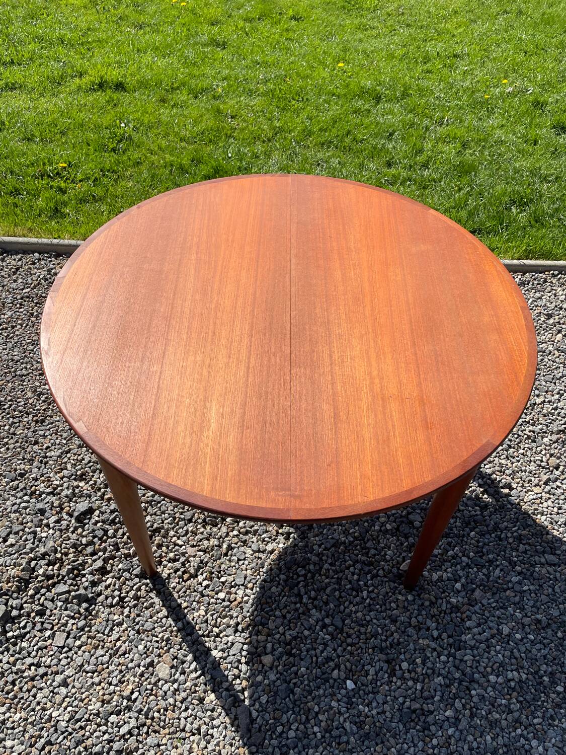 Vintage Danish Round Teak Table