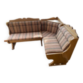 Corner bench for chalet