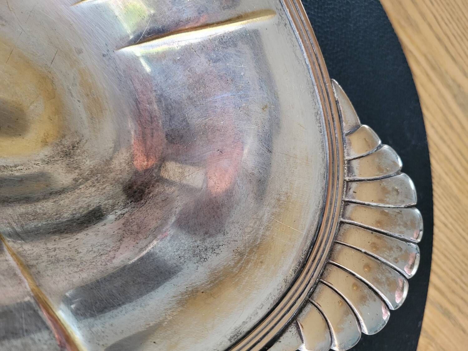 Old silver plated dish