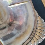 Plat ancien en métal argenté