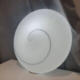 Murano Glass Flush Mount Ceiling Light | Hand-Crafted MCM Black & White Swirl Sconce | MCM MidCentury Modern Scandinavian Design Lamp
