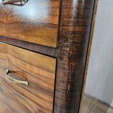 Commode Art Déco en acajou avec quatre tiroirs