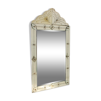 Miroir Tchécoslovaquie vers 1900 25x50cm