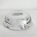 Cendrier rond en cristal de Vannes vintage