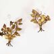 Pair of antique Gilt Italian Sconces – Italy 1960’s