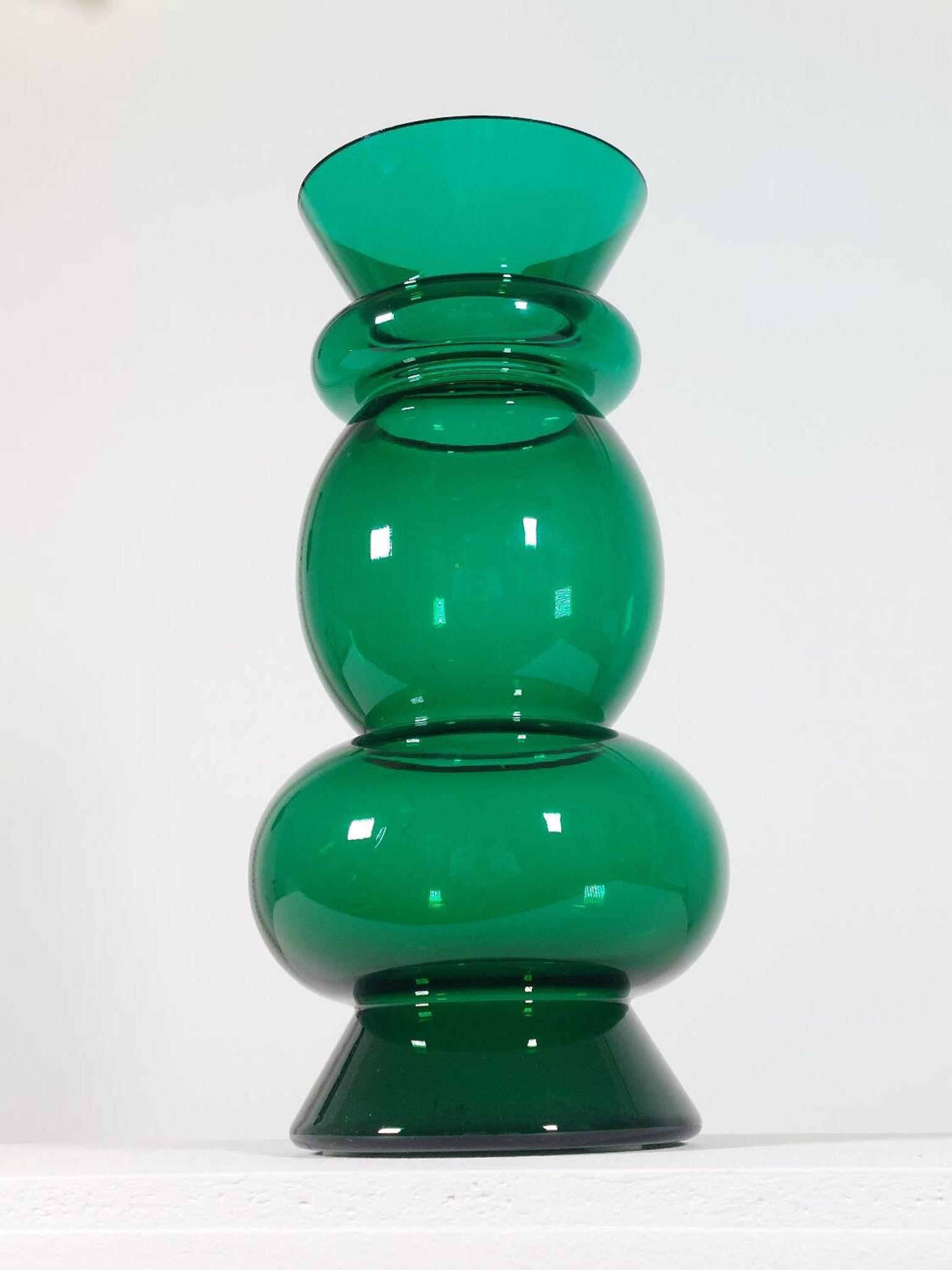 Vintage sculptural vase by Dieter Sieger for Ritzenhoff Design.