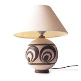 Art Deco ceramic ball lamp