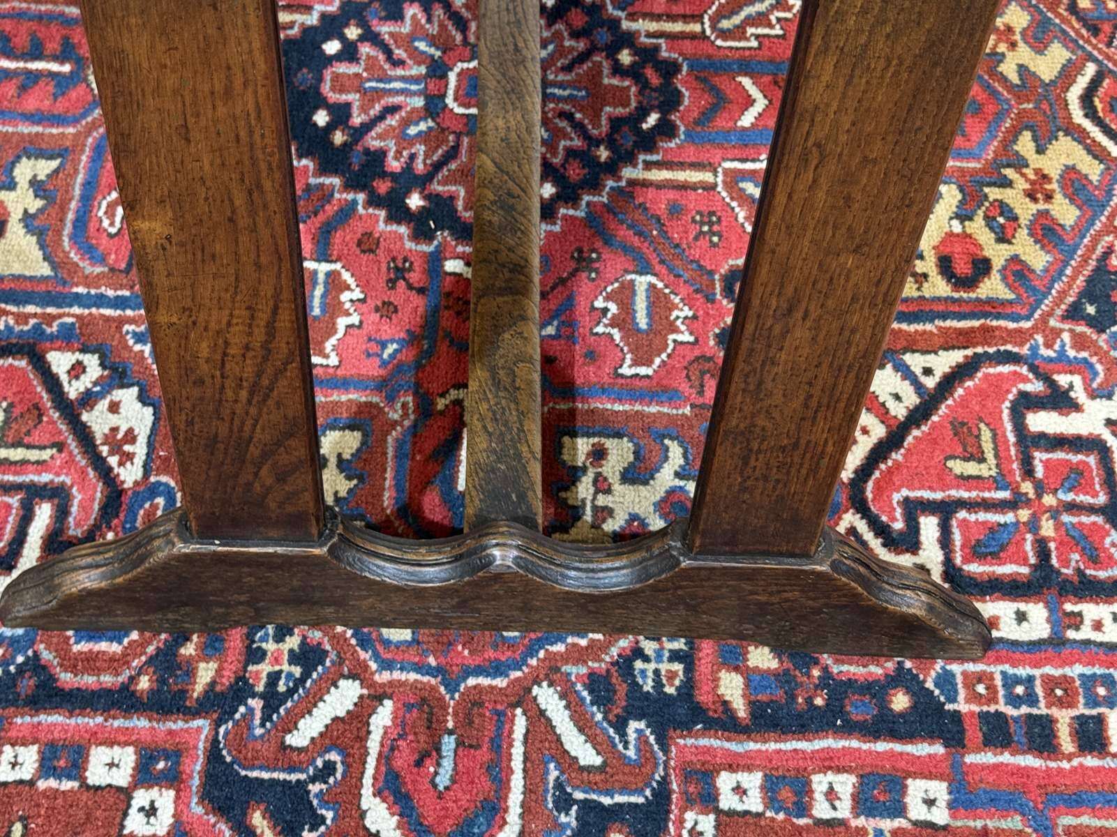 Bistro table in chestnut from the 1950s.
