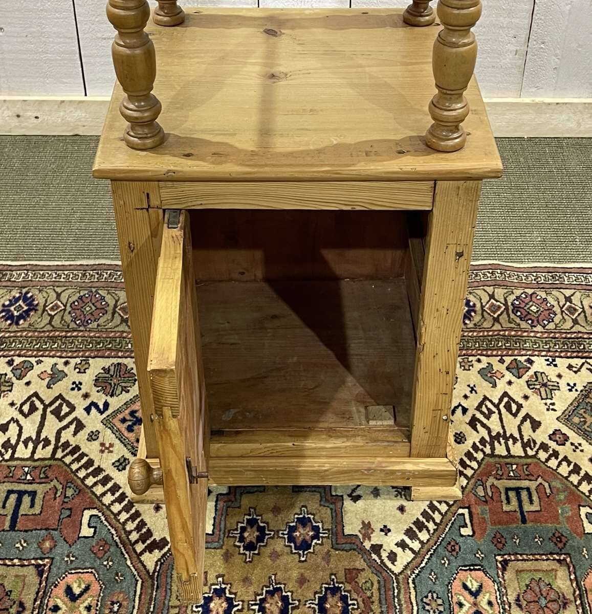 Early 20th century fir bedside table