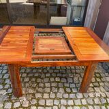 Extendable dining table in solid acacia 190cm