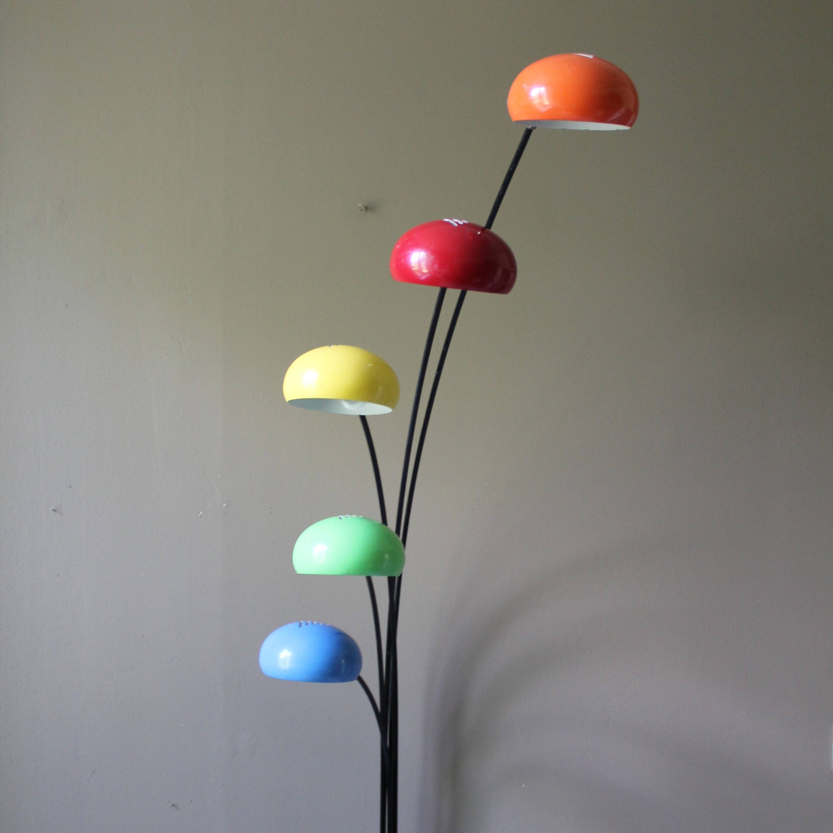 Lampadaire vintage 5 branches ‘five flower’