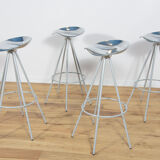 4 model jamaica bar stools by Pepe Cortés for Amat, 1990s, set of 4