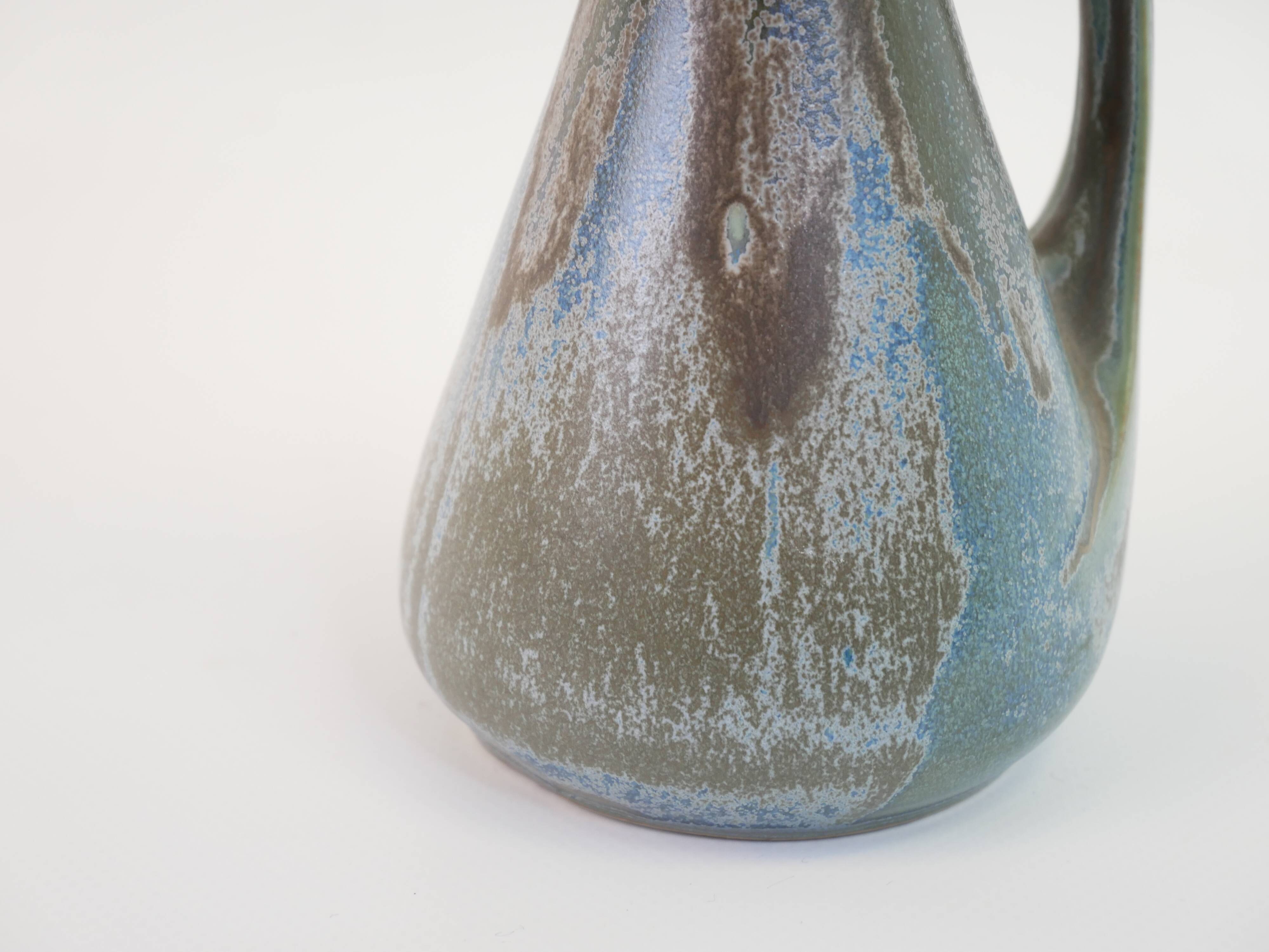 Petit pichet verseuse art déco en céramique des manufactures Denbac