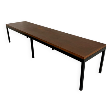 Grande table basse / table d’appoint moderniste en bois et métal an60 