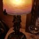 Lampe pâte de verre Muller art déco