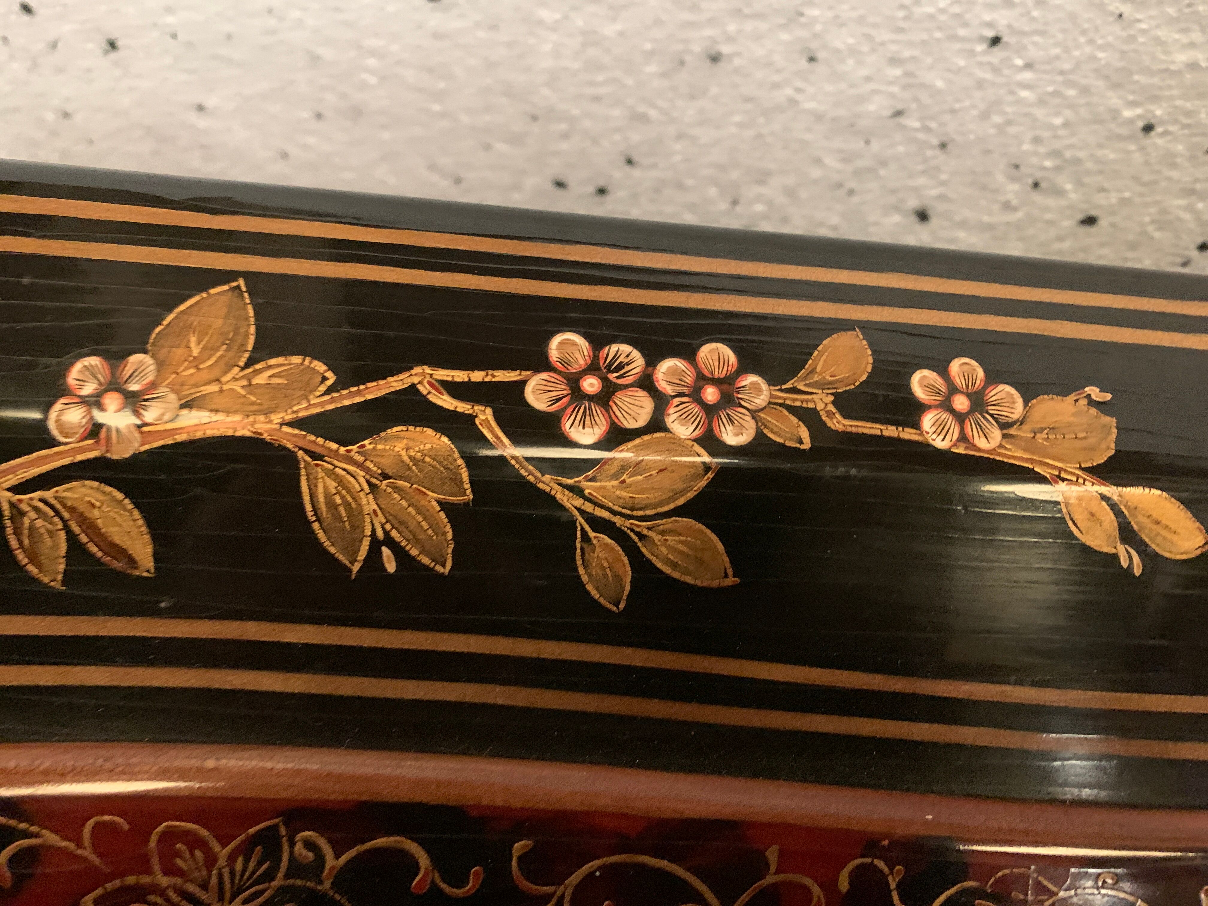 Louis XV style slope desk in lacquer of china XX century
