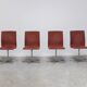 Early set of 4 'Oxford' swivel chairs by Arne Jacobsen for Fritz Hansen, 1966