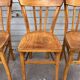 (Lot) 4 Honey Bistro Chairs