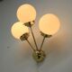 Space age sputnik brass wall lamps, 1970s, more pieces available