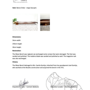 Jorge Zalszupin Onda Bench by L’atelier 1960