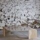 Travertine coffee table "Eye" or "drop" by Roche Bobois, 1980