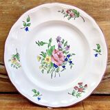 6 old Luneville flat plates, Réverbère model