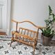 Vintage rattan magazine holder