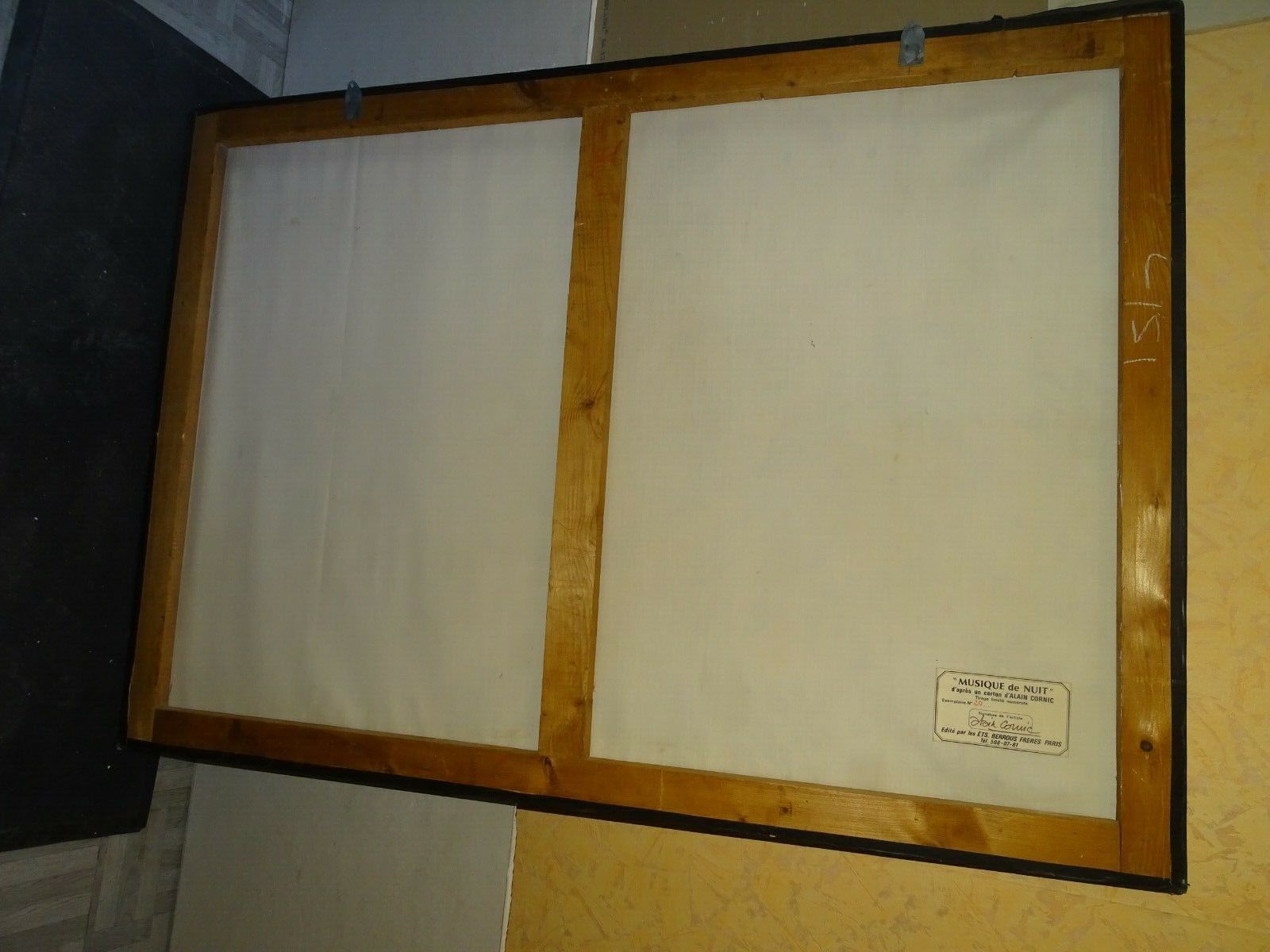 Alain cornic tapestry: "night music"