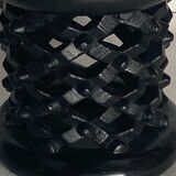 African ebonised Bamileke low stool, Cameroon, 1970s