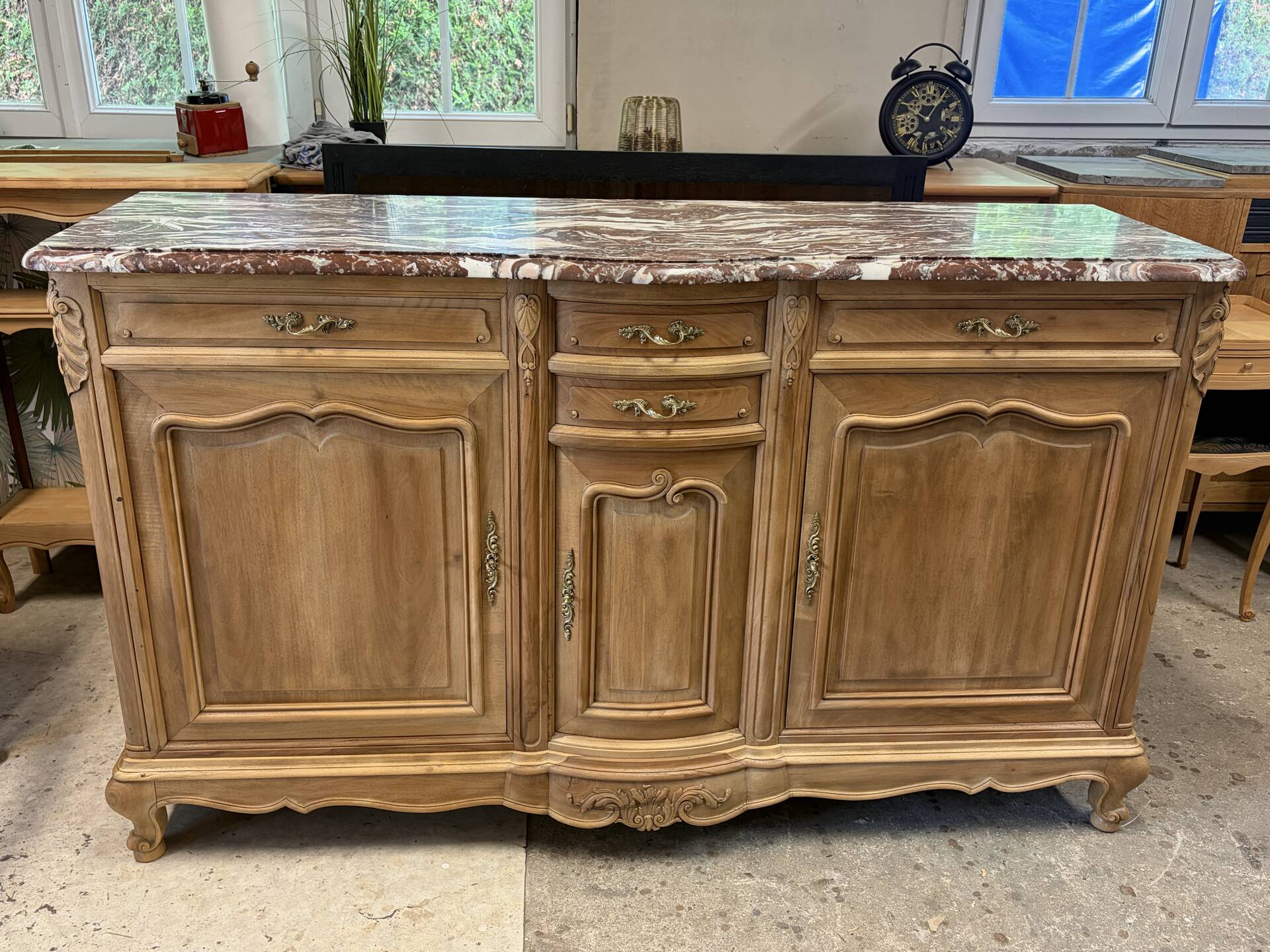 Solid wood sideboard