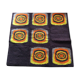 Tapis vintage 1980 fait main pure laine 140x140cm