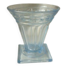 VASE EN VERRE MOULE EPOQUE ART DECO ANNEES 1930