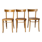 Set de trois chaises bistrot