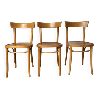 Set de trois chaises bistrot