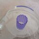 Montana glass footed bowl.Postmodern design