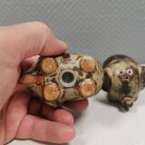 Ceramic elephants as a salt and pepper set made for Danish Søholm 1970-80s