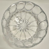 Large moulded crystal bowl