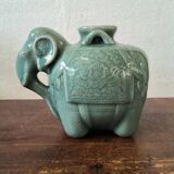 Elephant ceramic vase