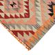 Turkish Handwoven Vintage Herki Kilim 90 cm x 322 cm