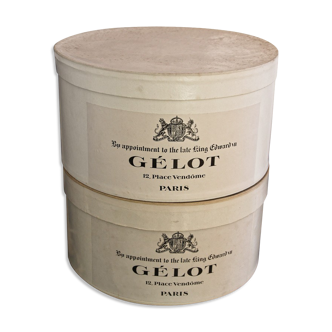 Pair of hat boxes