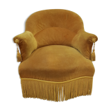 Golden yellow toad armchair