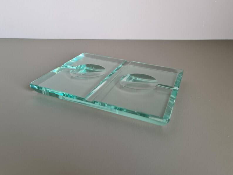 Mid-century Italian green glass ashtray - Catchall