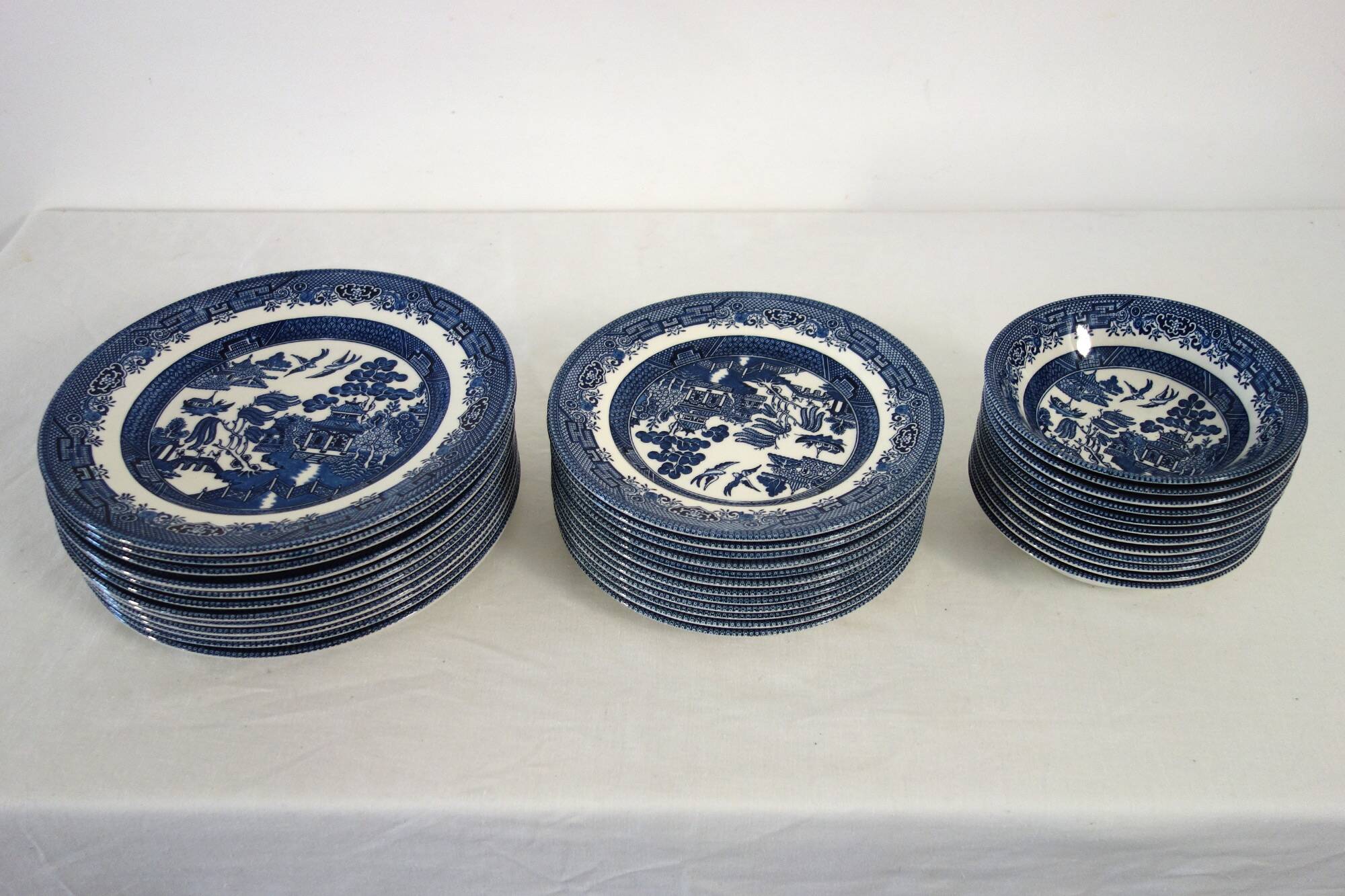 6 Churchill dessert plates made in England