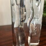 Vintage Scandinavian candle holders pair