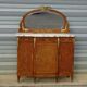 Très ancien buffet Louis XVI avec marbre, miroir et bronze