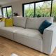 4-seater sofa set and pouf, France Yerres model sofa