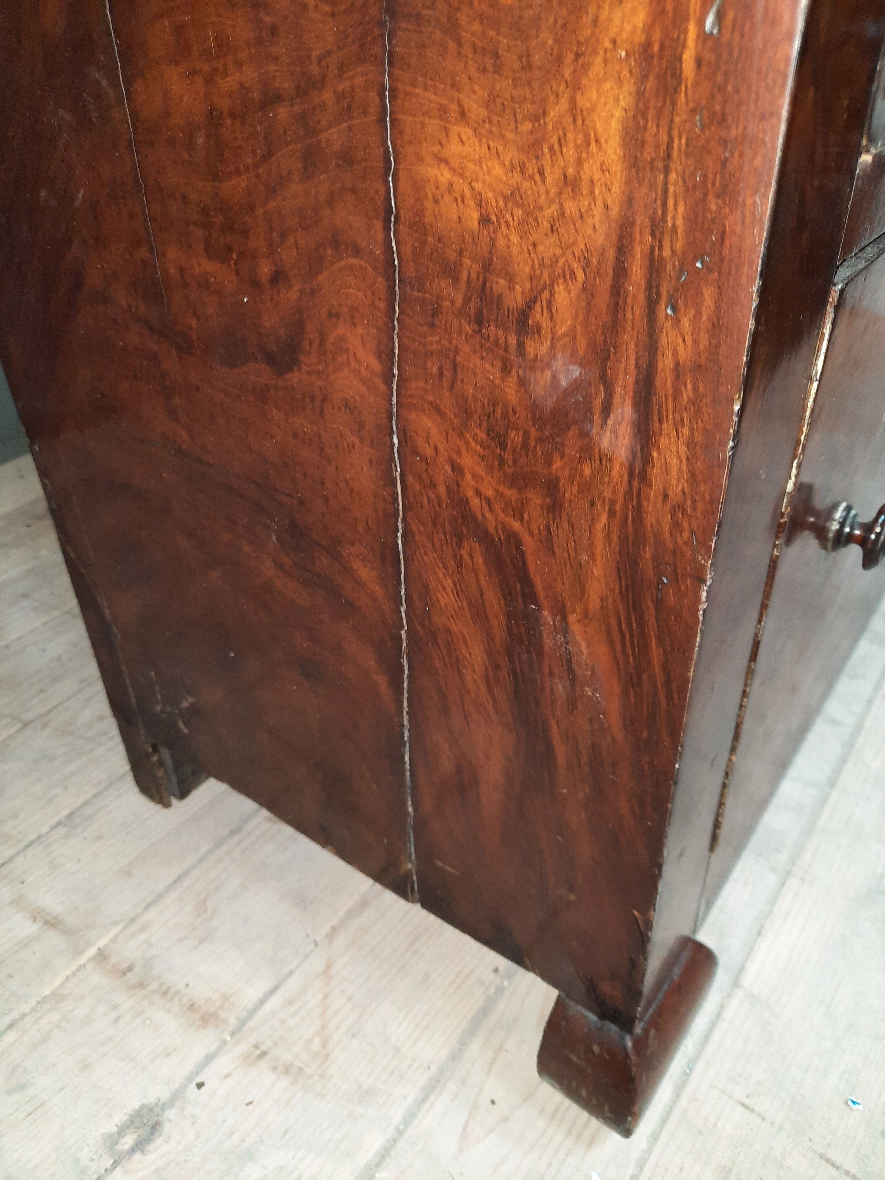 Mahogany stocking secretary louis philippe